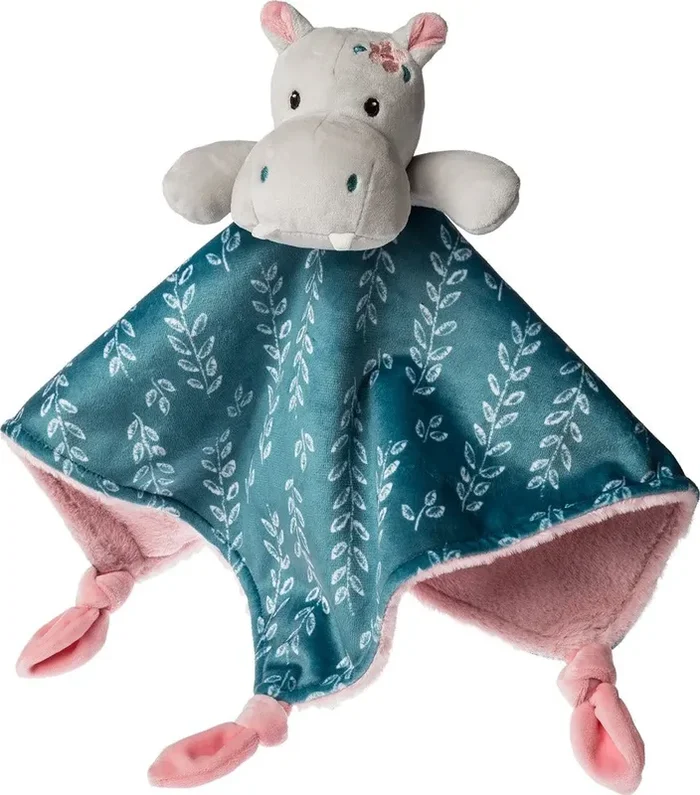 Jewel Hippo Character Blanket – 13×13 “