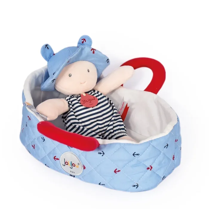 Jolijou Soft Doll With Carrycot – Mathis