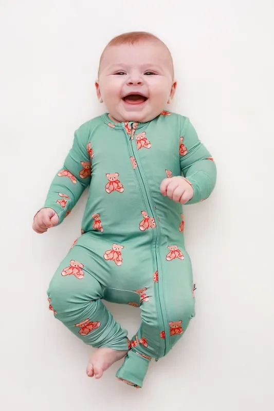 Jolly Teddy Convertible Zip Romper