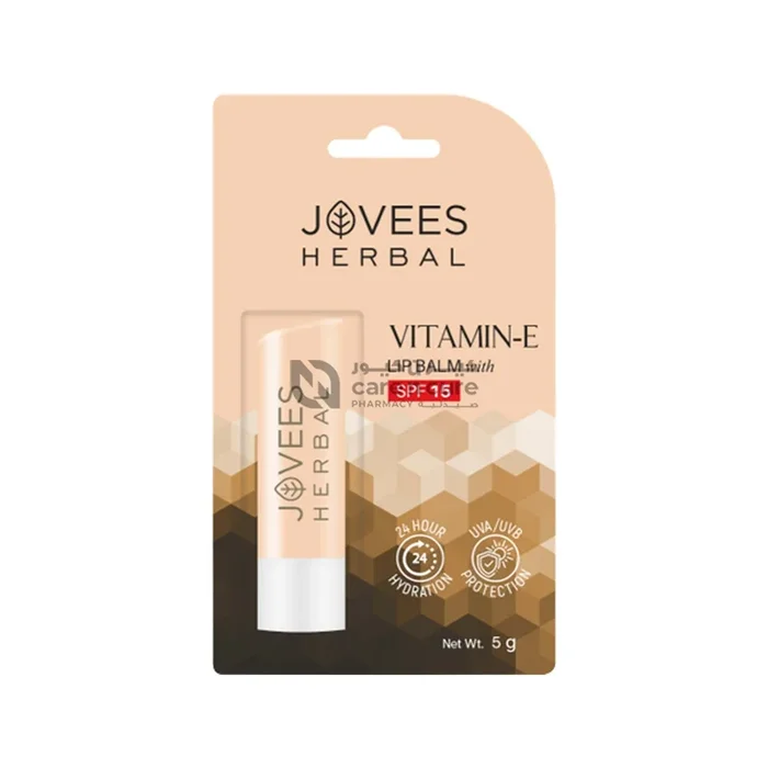 Jovees Vitamin E Lip Balm With SPF15, 5g