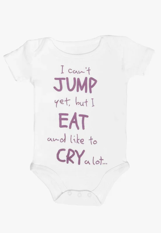 Jump Eat Cry Cotton Baby Romper