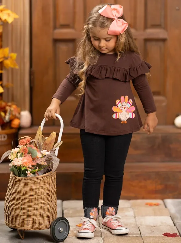 Just Wing It Turkey Cuffed Jeans Set