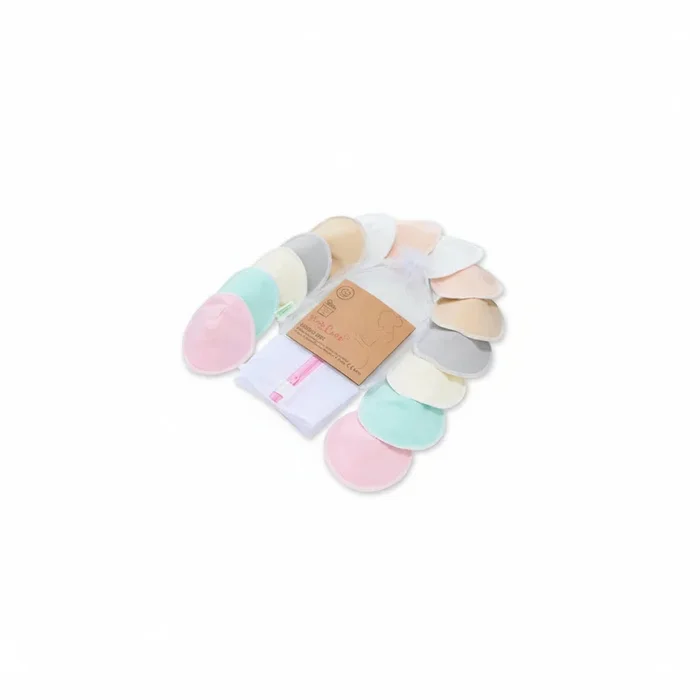 KeaBabies Comfy Organic Nursing Pads (Pastel, Large 4.8″)