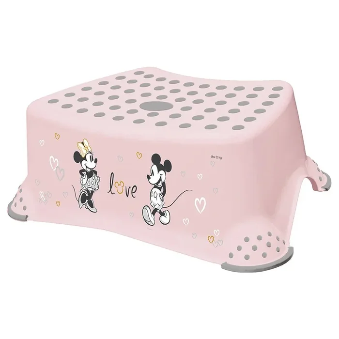 Keeeper Disney-Step Stool With Anti-Slip Function – Minnie Mickey Pink