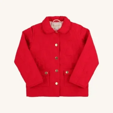 Kendall Quilted Coat Red