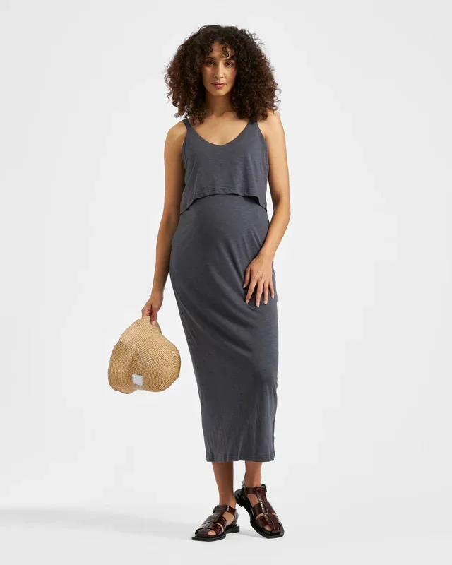 Kerry Nursing Dress Slate