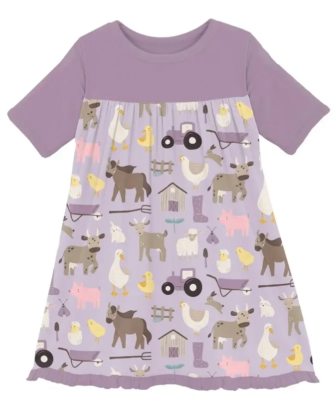 Kickee Pants | Swing Dress | Thistle Morning On The Farm