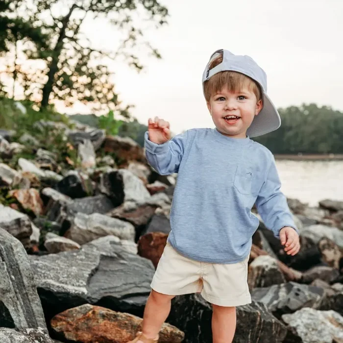 Kid’s Bamboo Heathered Long Sleeve Tee