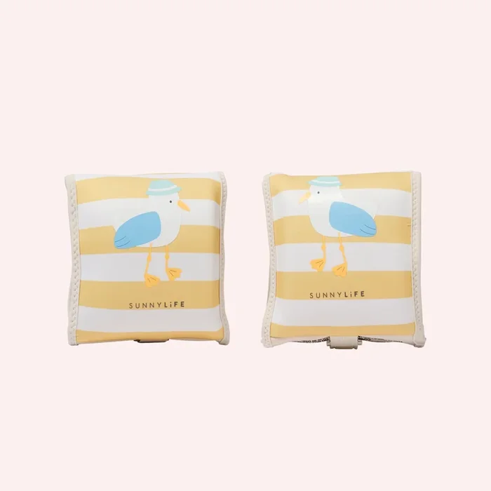 Kids Floaties – Sammy the Seagull Mustard Stripe