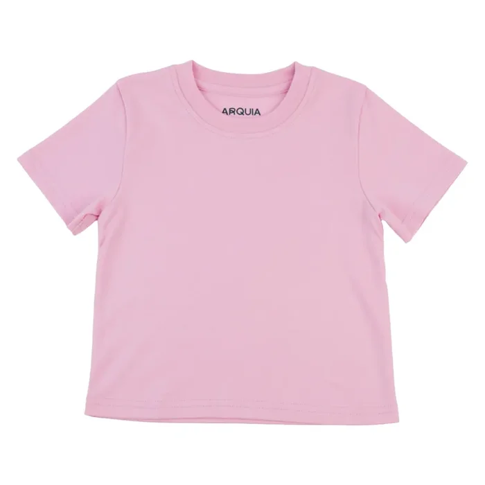 Kids Solid Tee In Pink
