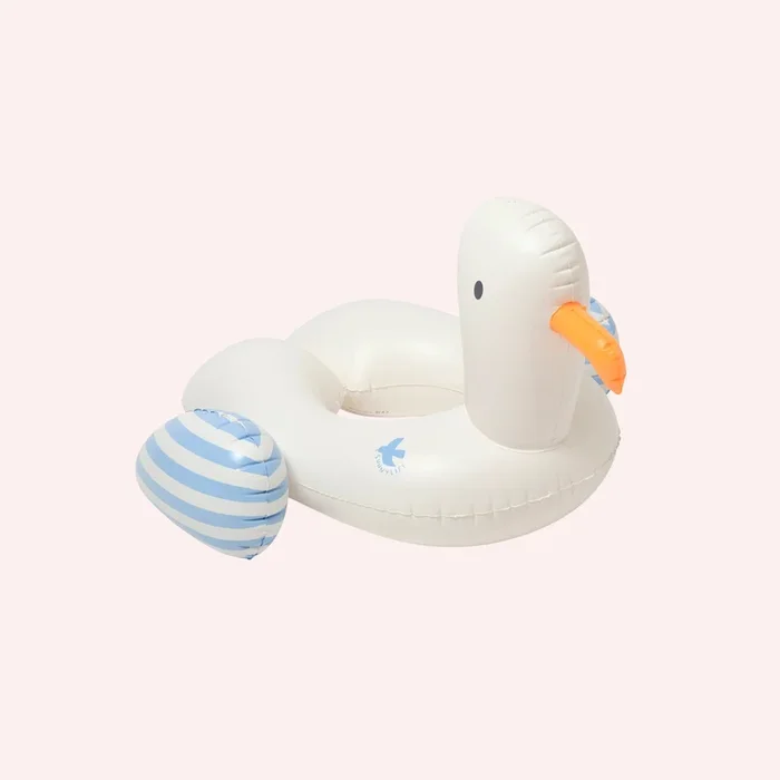 Kids Tube Pool Ring – Sammy the Seagull Blue Stripe