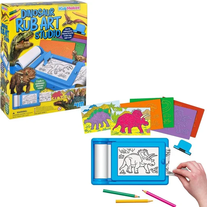 Kidzmaker – Dinosaur Rub Art Studio Age 4+