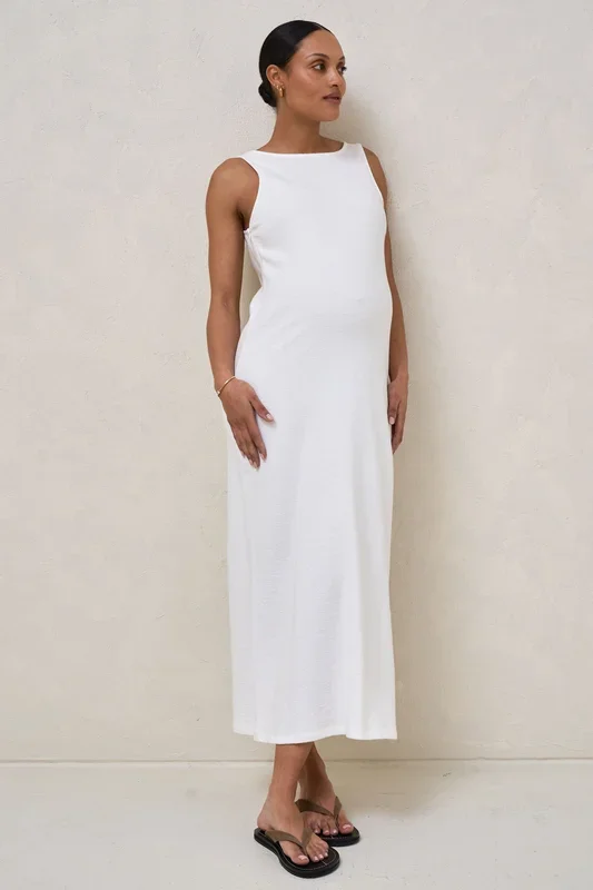 Kindred Column Dress – Ivory
