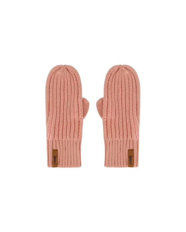 Knit Mittens Ash Rose