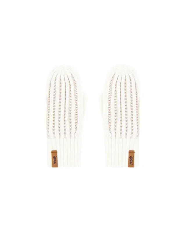 Knit Mittens Off White
