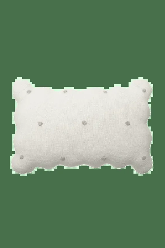 Knitted Cushion Biscuit Ivory – Biscuit