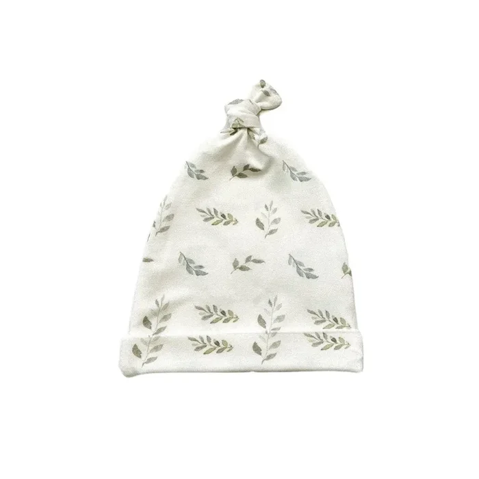 Knot Hat – Green Leaves
