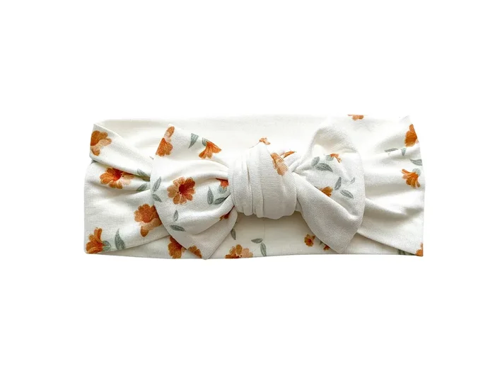 Knotted Headband – Falling Floral