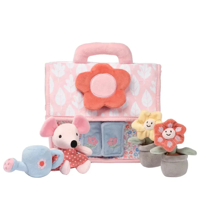 Lambs & Ivy Baby Blooms Garden Cottage Plush Set