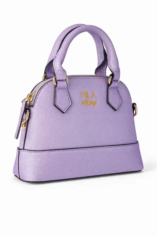 Lavender Glitter Girl’s Crossbody Purse