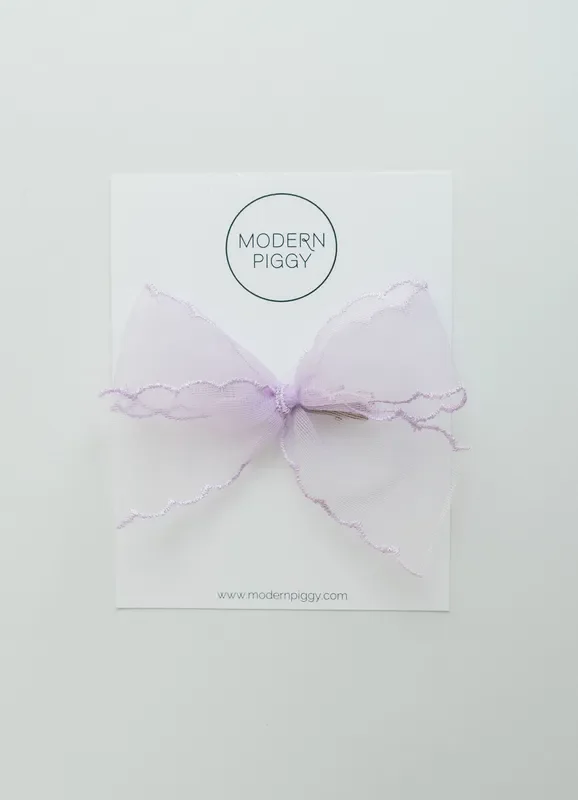 Lavender Mist | Pigtail Set – Ribbon Bow