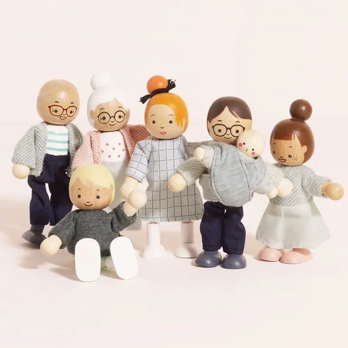 Le Toy Van Wooden Doll House Family