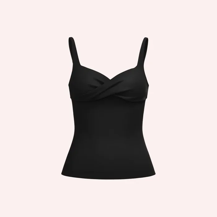 Leakproof Crossover Cami – Black