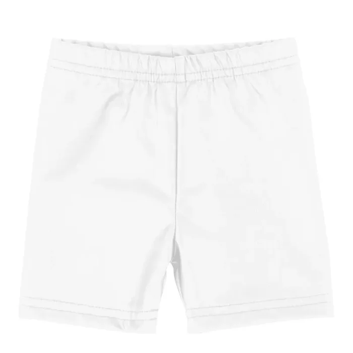 Leather Shorts, White