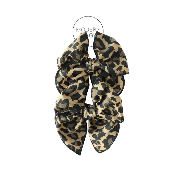 Leopard | Pigtail Set – Petite Party Bow