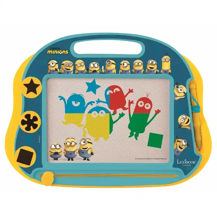 Lexibook – Minions Magnetic Multicolor Drawing Board A5 W/Accessories