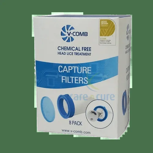 Licetec V-Comb Capture Filters Pkt 8 Pieces
