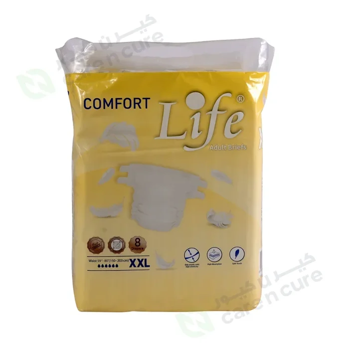 Life Adult Diapers Comfort 8 Pieces XXL #5851