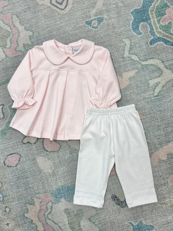 Light Pink Top with Leggings Set