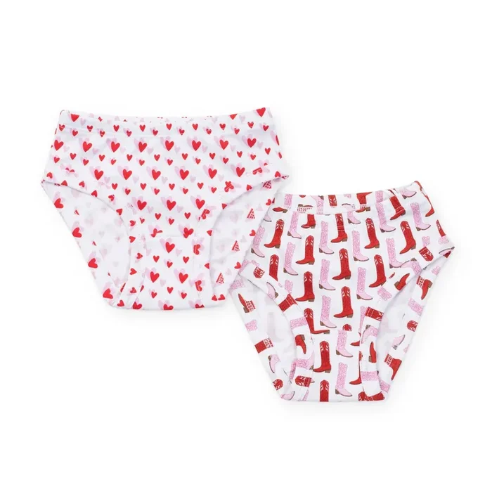 Lila & Hayes Heart and Boot Lauren Underwear Set