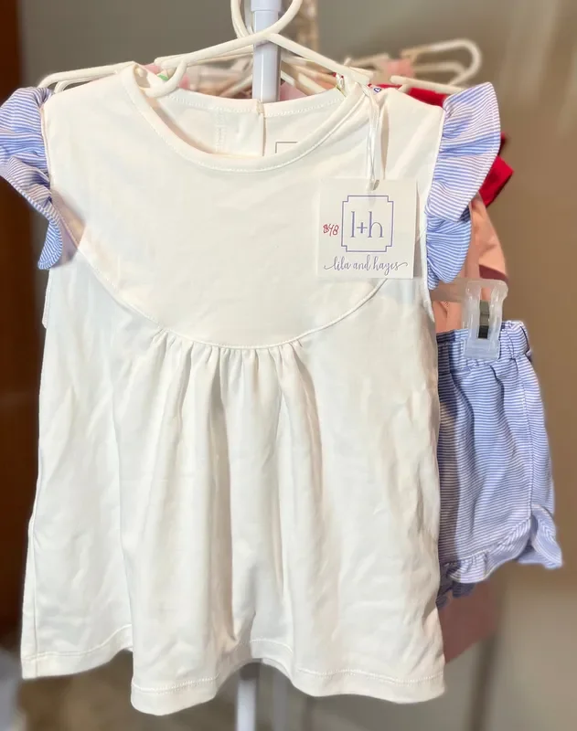 Lila & Hayes Pima Blue Stripe Set 5T