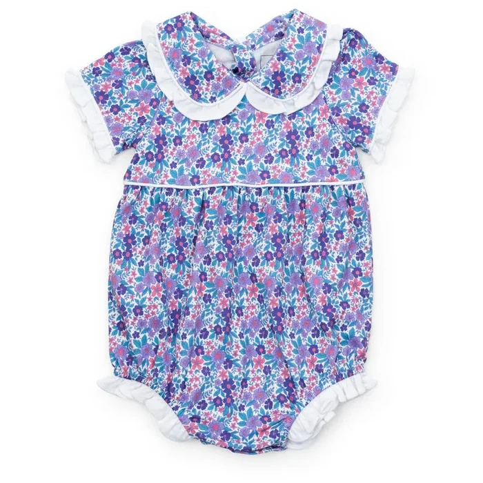 Lila and Hayes Council Girls’ Bubble – Blackberry Floral