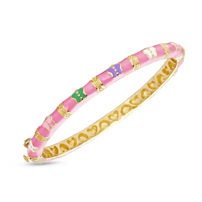 Lily Nily Pink Bamboo Butterfly Bangle