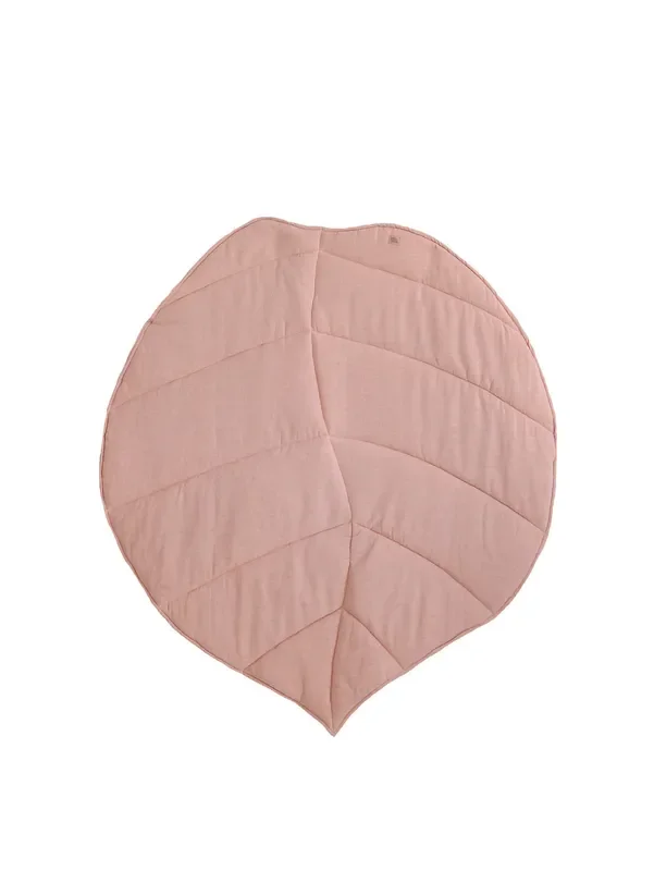 Linen Light Pink Leaf Mat