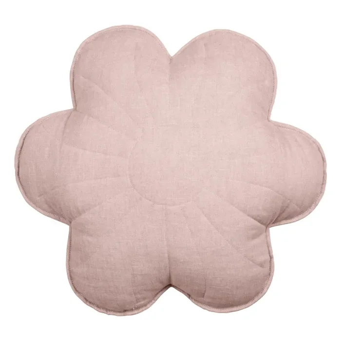 Linen Powder Rose – Flower Pillow