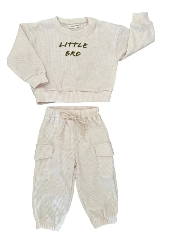 Little Brother Jogger Set | Baby & Toddler Matching Sibling Outfits