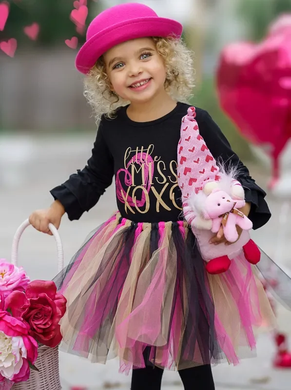 Little Miss XOXO Tutu Skirt Set