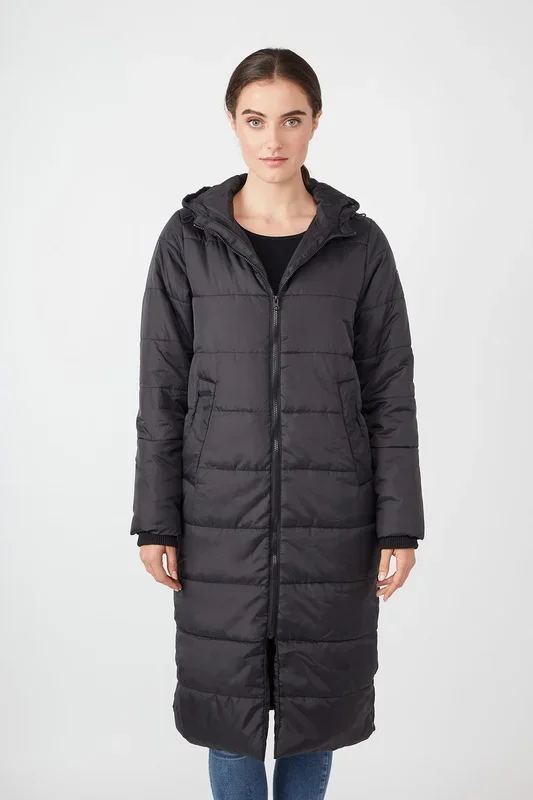Long winter coat quilted puffer