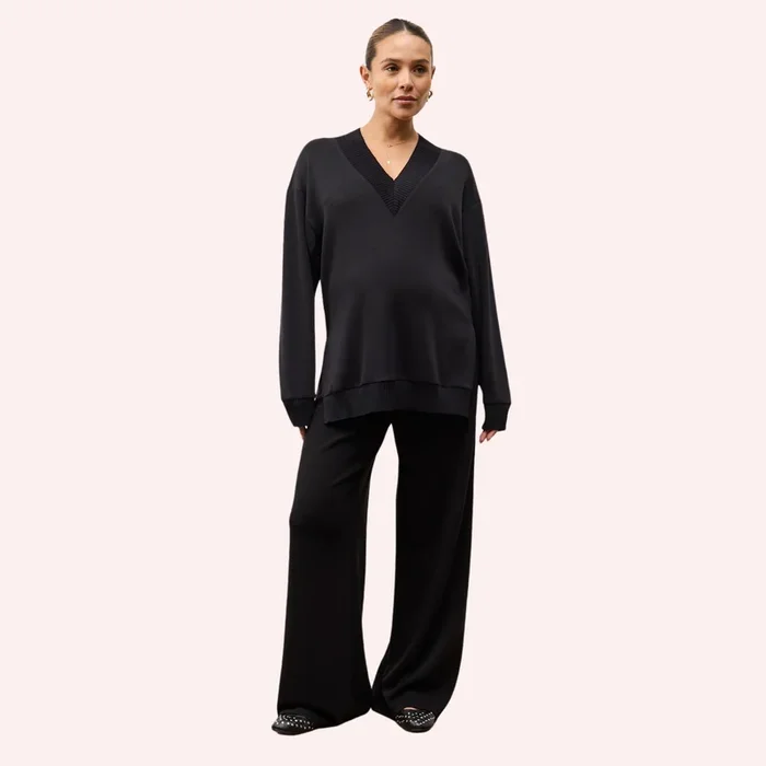 Lucia Lounge Pant – Black