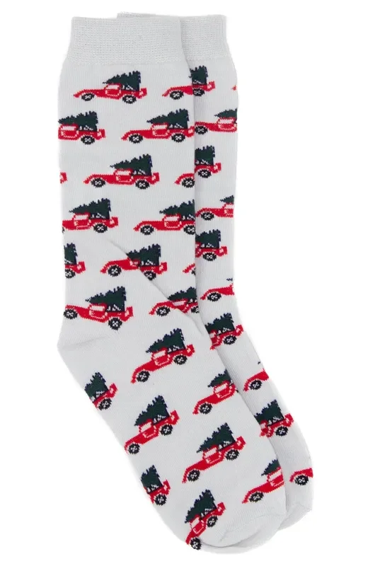 Lucky Duck Sock | Christmas Truck