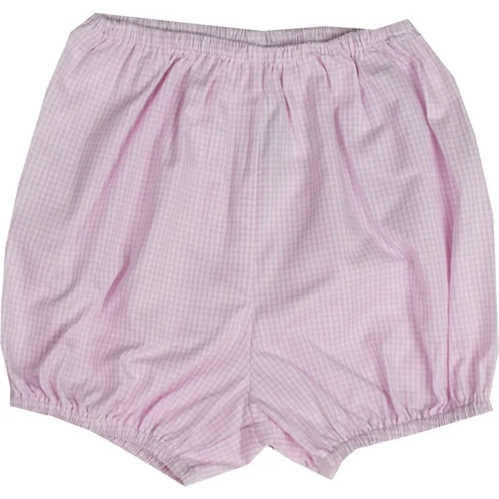 Lullaby Set Pink Minigingham Woven Diaper Cover