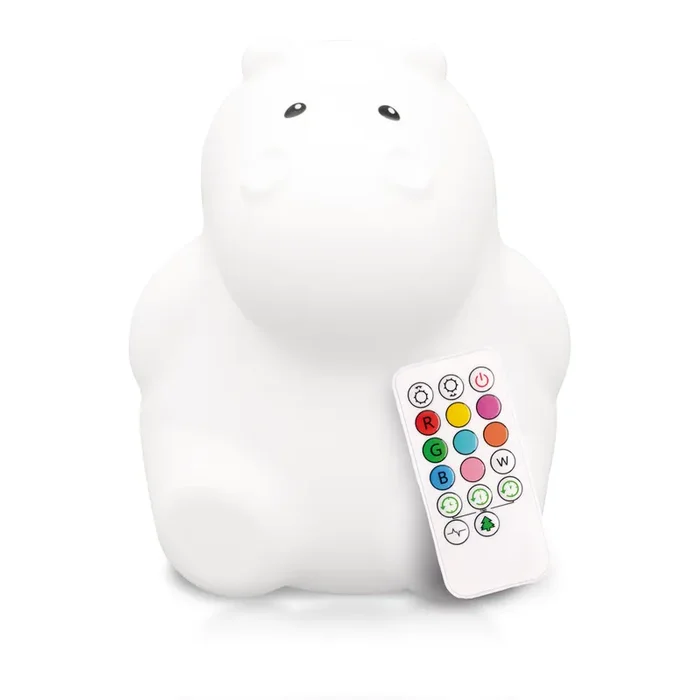 LumiPets® Hippo – Children’s Nursery Touch Night Light
