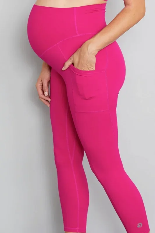 Luxe Maternity Leggings -Very Berry