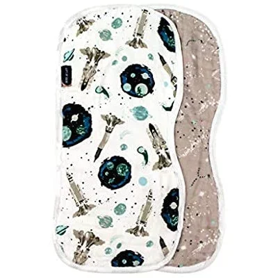 Luxury Muslin Burp Cloth Set – Space + Galaxy