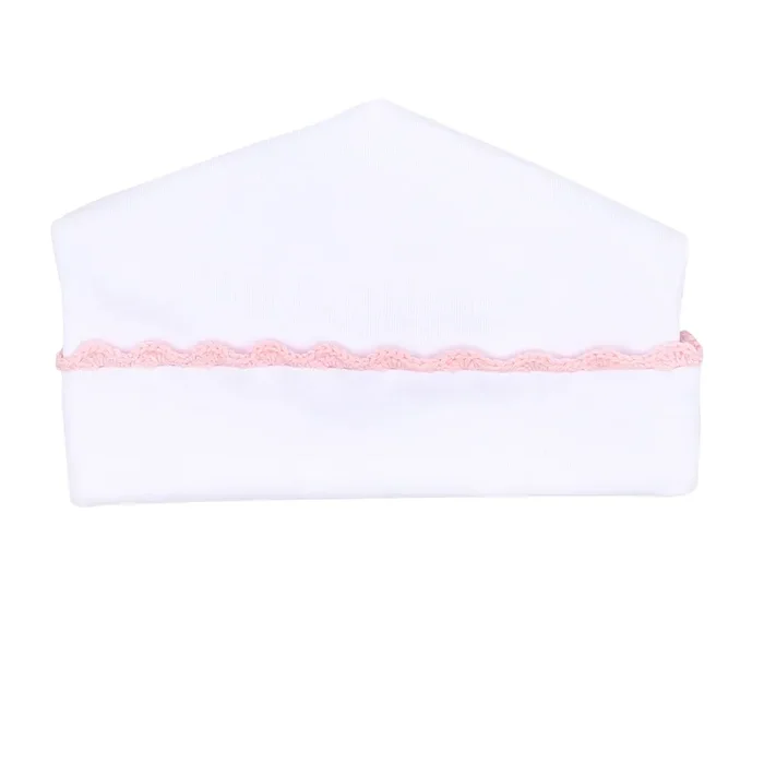 Magnolia Baby Baby Joy Crochet Trim Hat- Pink