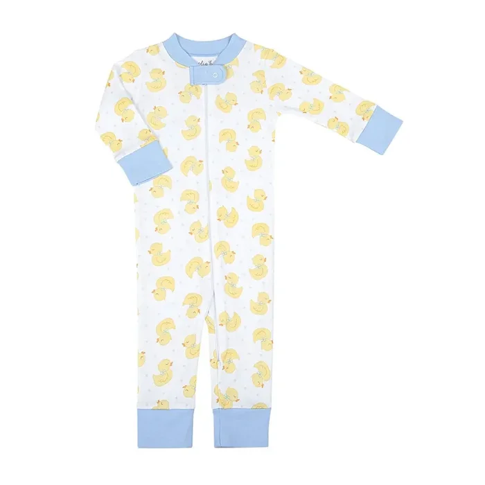 Magnolia Baby Precious Ducklings Boys Zip Pajamas